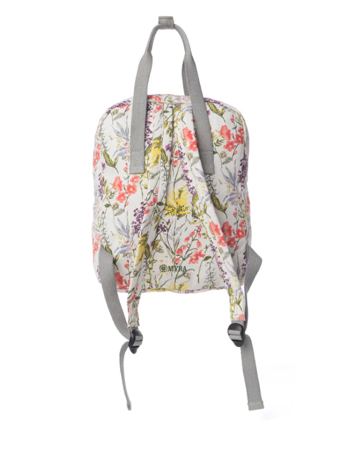 Myra | Pine Meadow Cotton & Leather Crossbody Bag in Garden White *FINAL SALE*