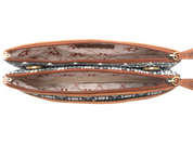 Myra | Tribal Hollow Cotton & Leather Crossbody Bag in Midnight Onyx  *FINAL SALE*