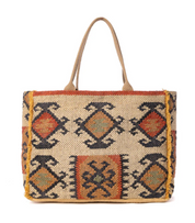 Myra | Desert Loom Jute Weekender Bag in Sunbaked Aureate *FINAL SALE*
