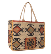 Myra | Desert Loom Jute Weekender Bag in Sunbaked Aureate *FINAL SALE*