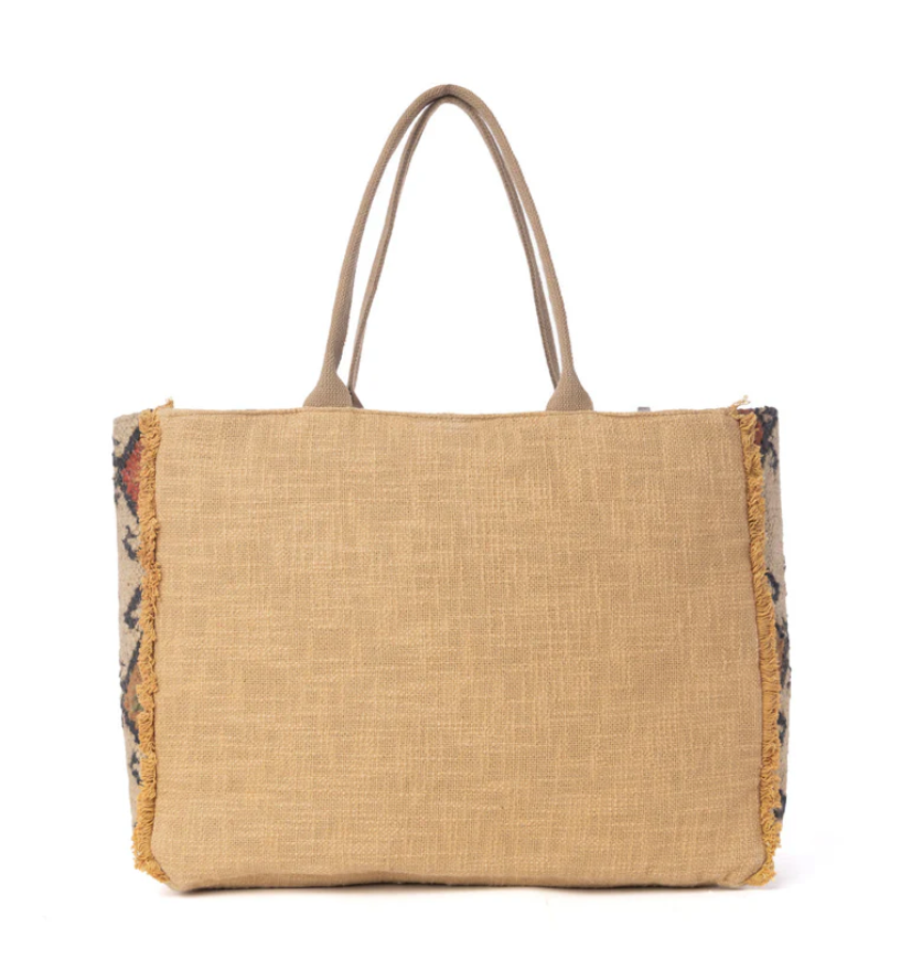 Myra | Desert Loom Jute Weekender Bag in Sunbaked Aureate *FINAL SALE*