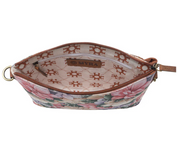 Myra | Wildflower Trail Cotton & Leather Crossbody Bag in Vintage Rose *FINAL SALE*