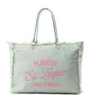 Myra | Saint Tropez Weekender Bag In Light Green *FINAL SALE*