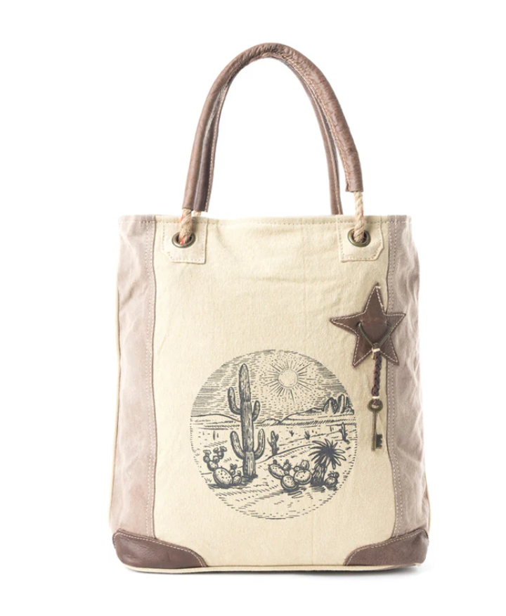Myra | Sepia Aster Tote Bag *FINAL SALE*