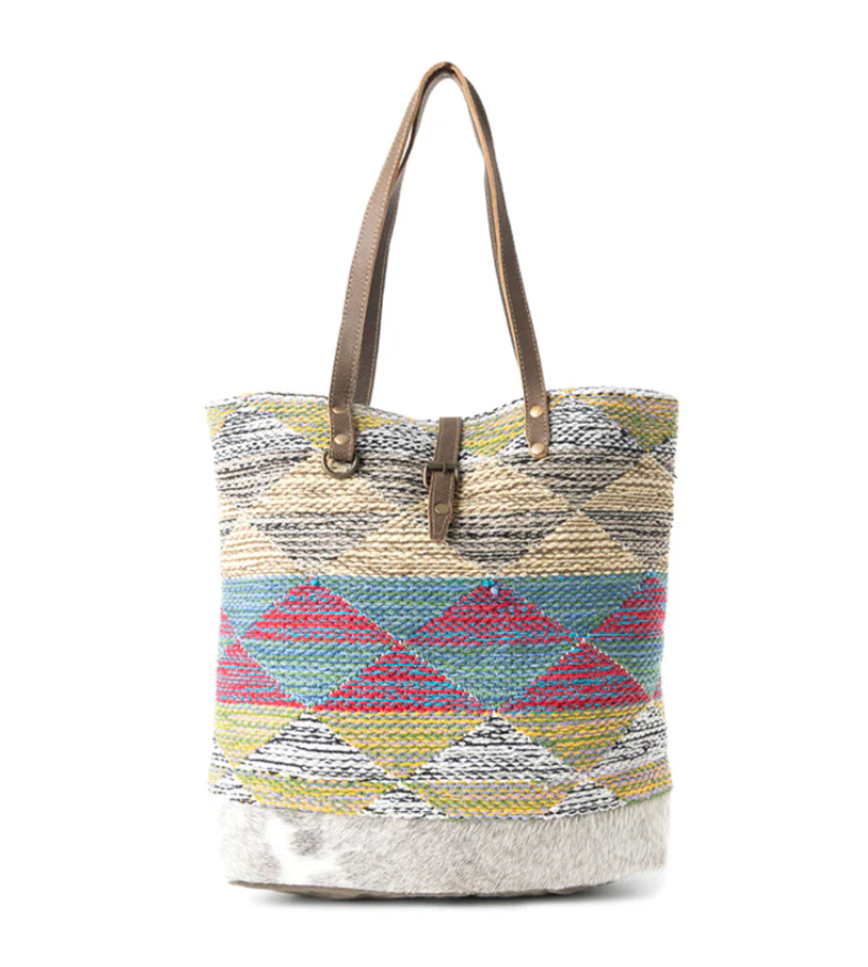 Myra | Multicolored Waves Tote Bag *FINAL SALE*