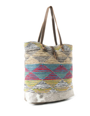 Myra | Multicolored Waves Tote Bag *FINAL SALE*