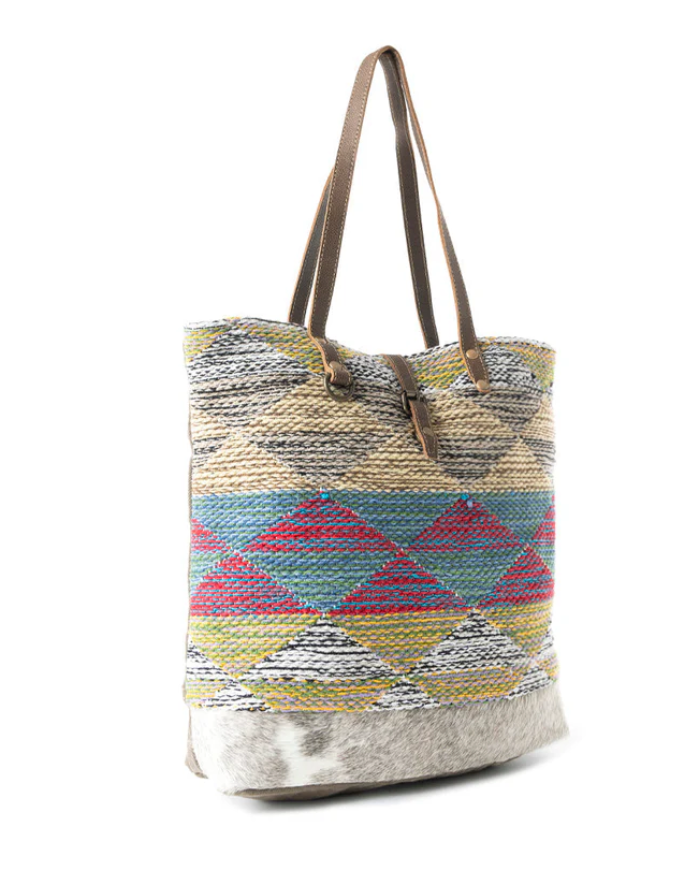 Myra | Multicolored Waves Tote Bag *FINAL SALE*