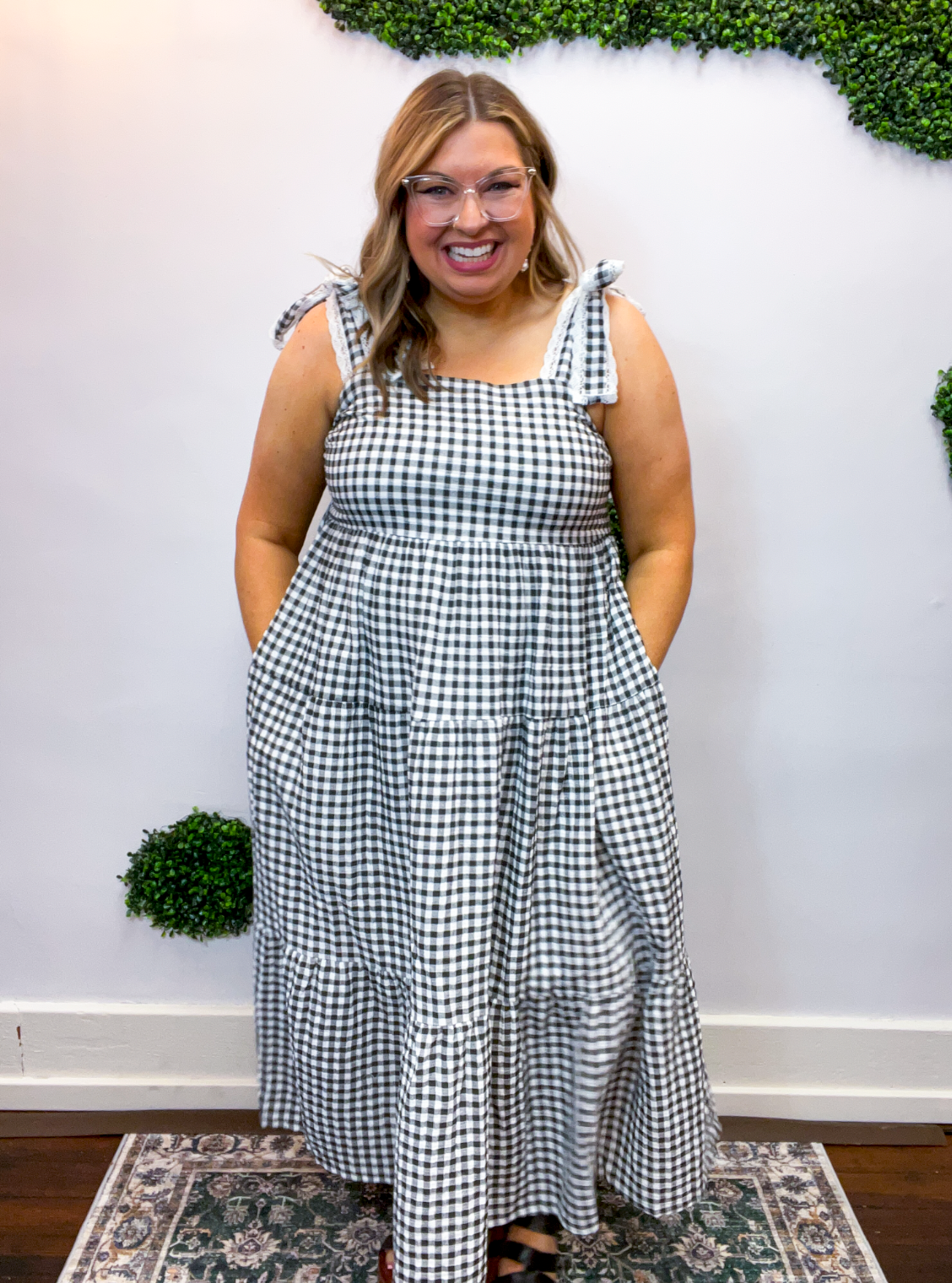 Daydream in Gingham Maxi Dress