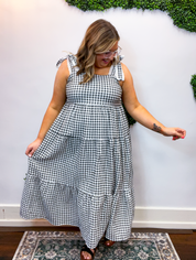 Daydream in Gingham Maxi Dress