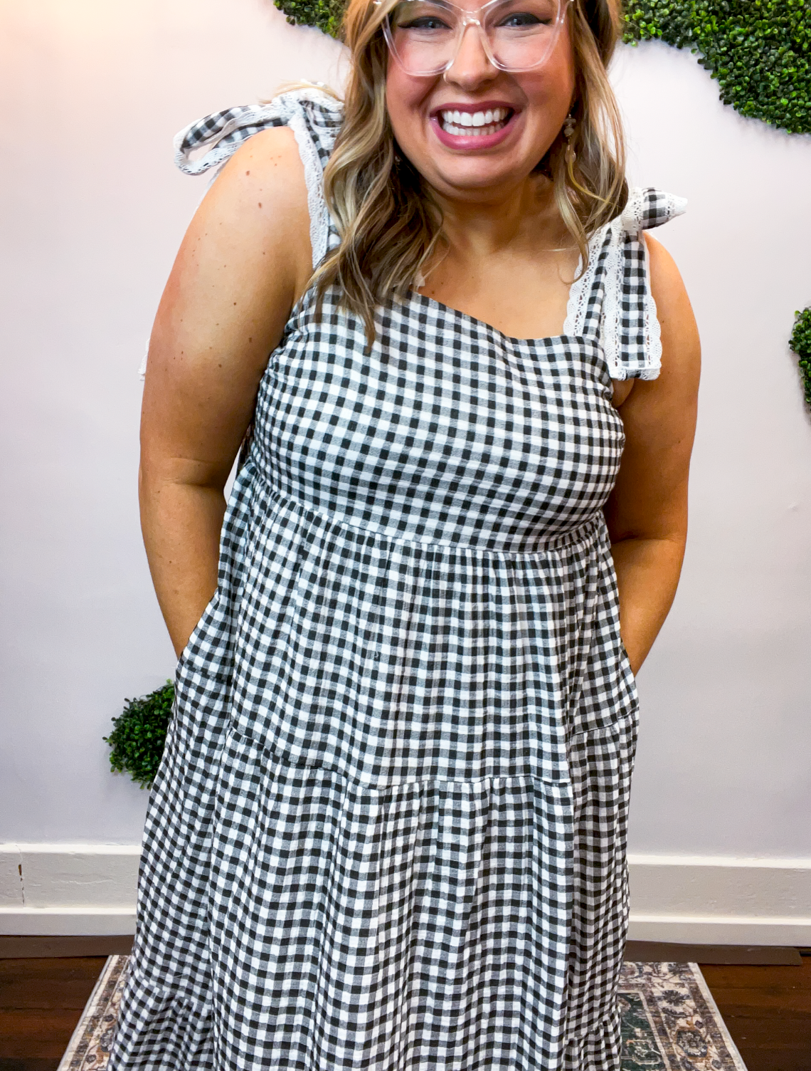 Daydream in Gingham Maxi Dress