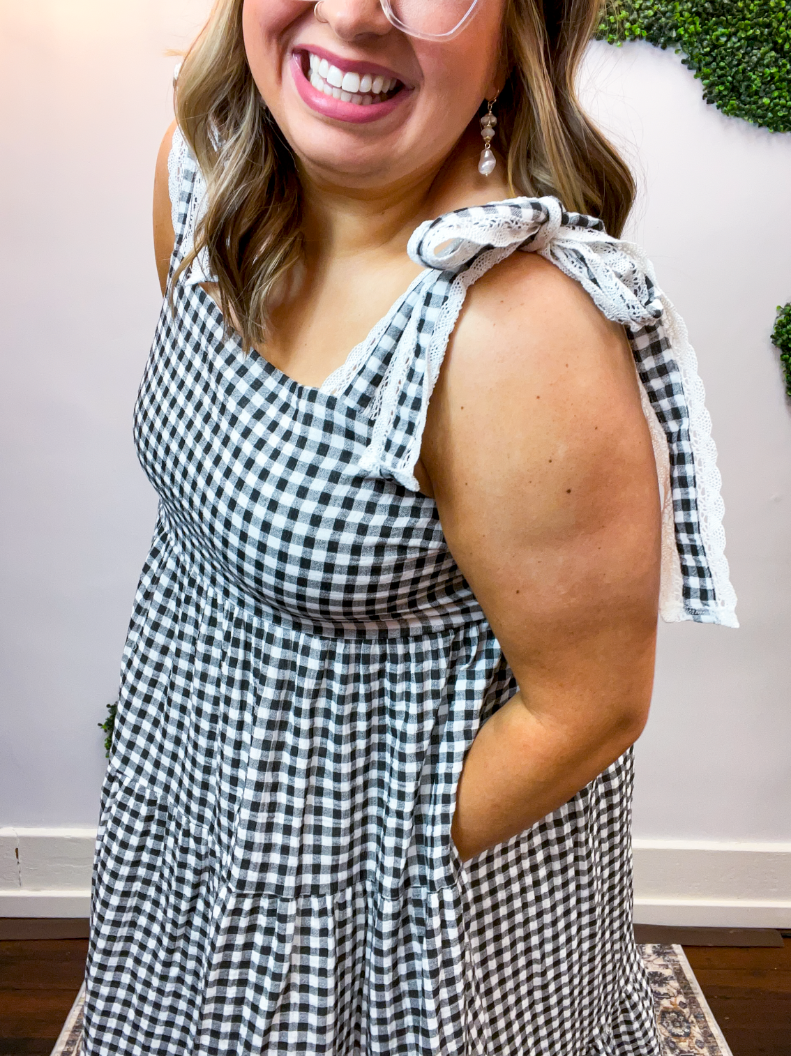 Daydream in Gingham Maxi Dress