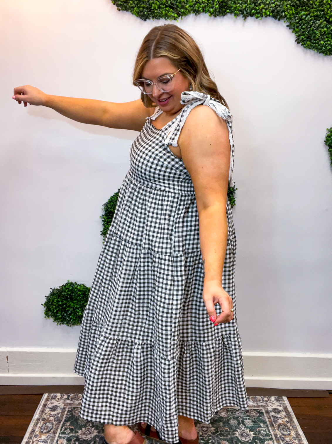 Daydream in Gingham Maxi Dress