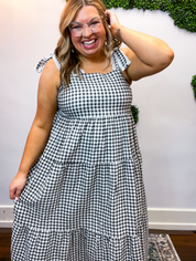 Daydream in Gingham Maxi Dress