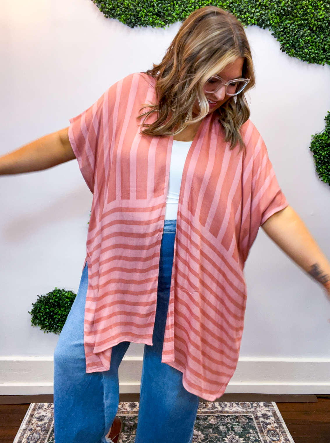Dusty Rose Hour Kimono