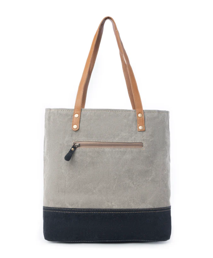 Myra | Fontaine de Parfums Gray Tote Bag *FINAL SALE*
