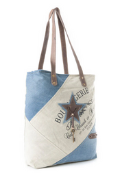 Myra | Blue Star Key Tote Bag *FINAL SALE*