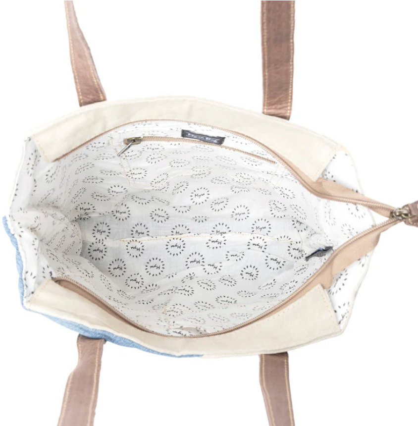Myra | Blue Star Key Tote Bag *FINAL SALE*