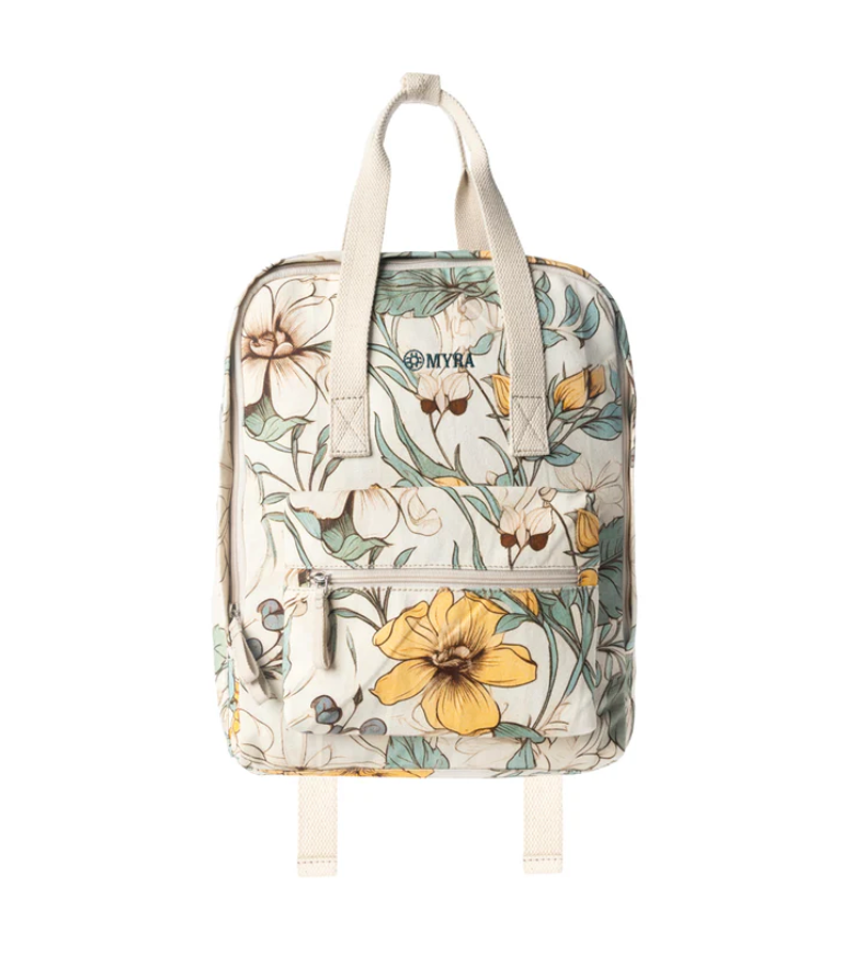 Myra | Pine Meadow Cotton & Leather Crossbody Bag in Ivory *FINAL SALE*