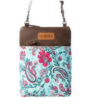Myra | Paisley Spring Floral Crossbody Bag in Turquoise *FINAL SALE*