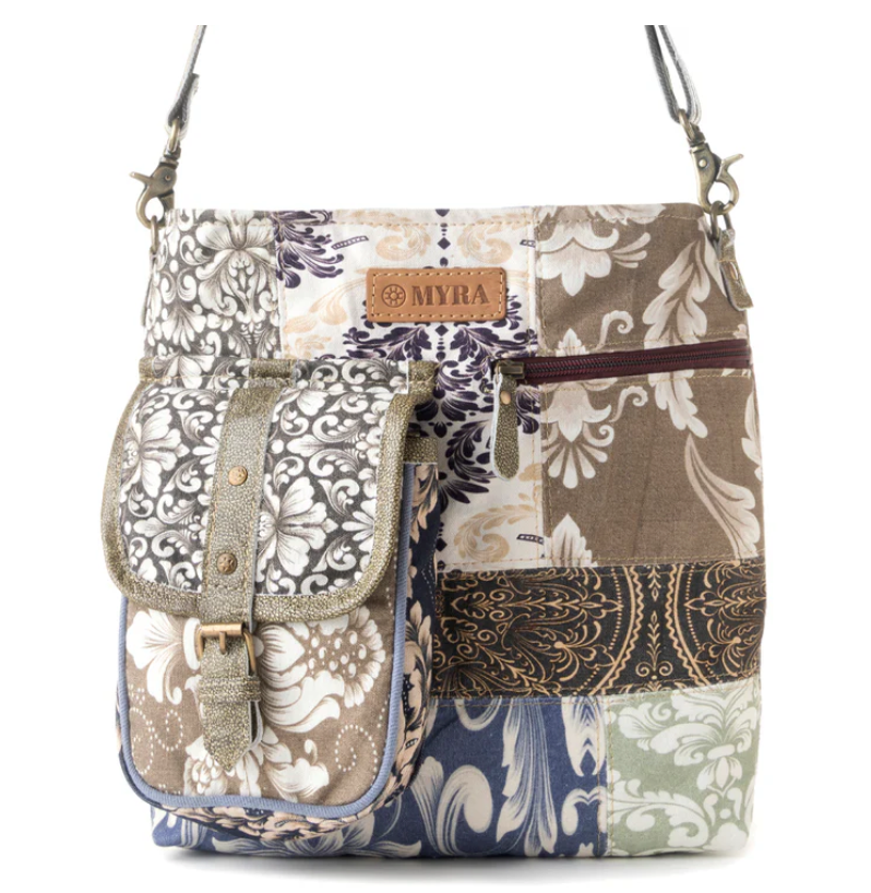Myra | Mossbloom Upcycled Canvas Bag  in Olive *FINAL SALE*