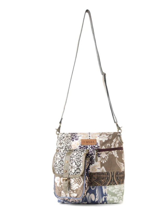Myra | Mossbloom Upcycled Canvas Bag  in Olive *FINAL SALE*