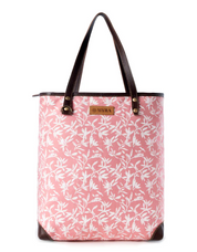 Myra | Rose Vine Vintage Tote Bag in Pink *FINAL SALE*