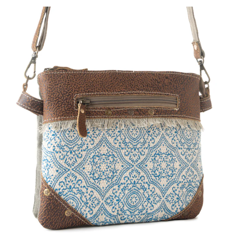Myra | Inkwild Vintage Crossbody Bag in Blue *FINAL SALE*