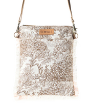 Myra | Loom Tapestry Vintage Crossbody Bag in White *FINAL SALE*