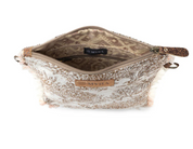 Myra | Loom Tapestry Vintage Crossbody Bag in White *FINAL SALE*