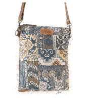 Myra | Loom Tapestry Vintage Crossbody Bag in Indigo *FINAL SALE*