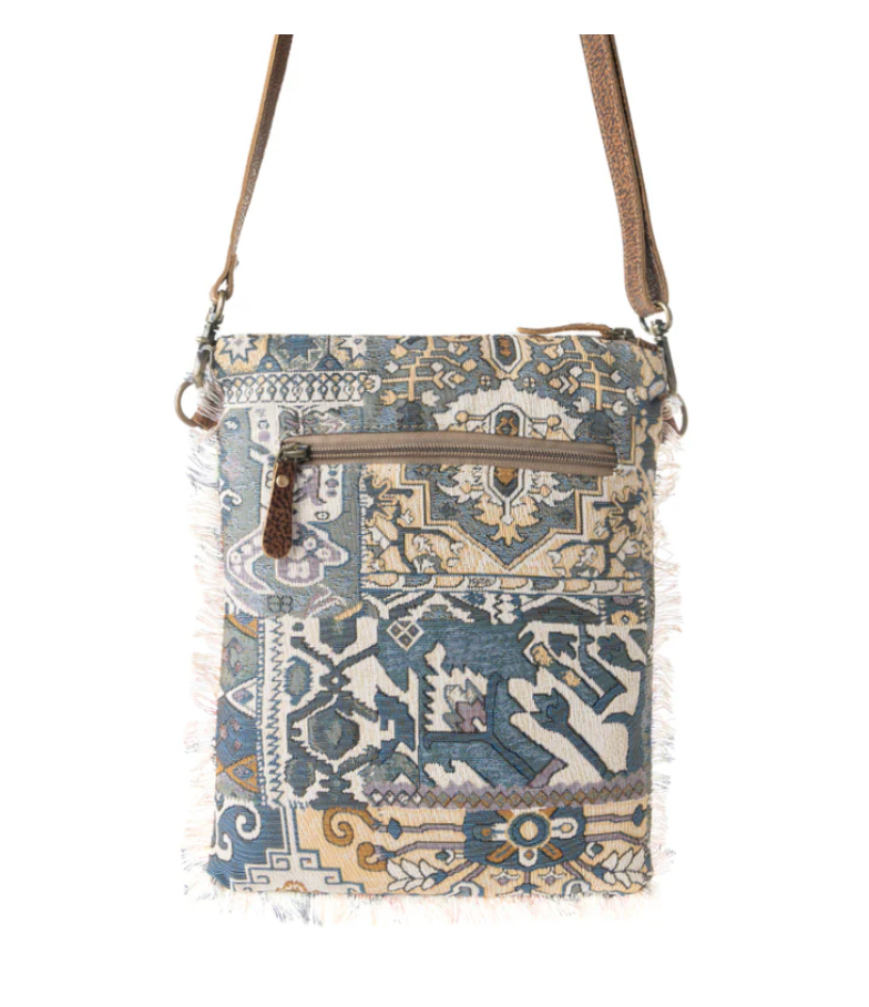 Myra | Loom Tapestry Vintage Crossbody Bag in Indigo *FINAL SALE*