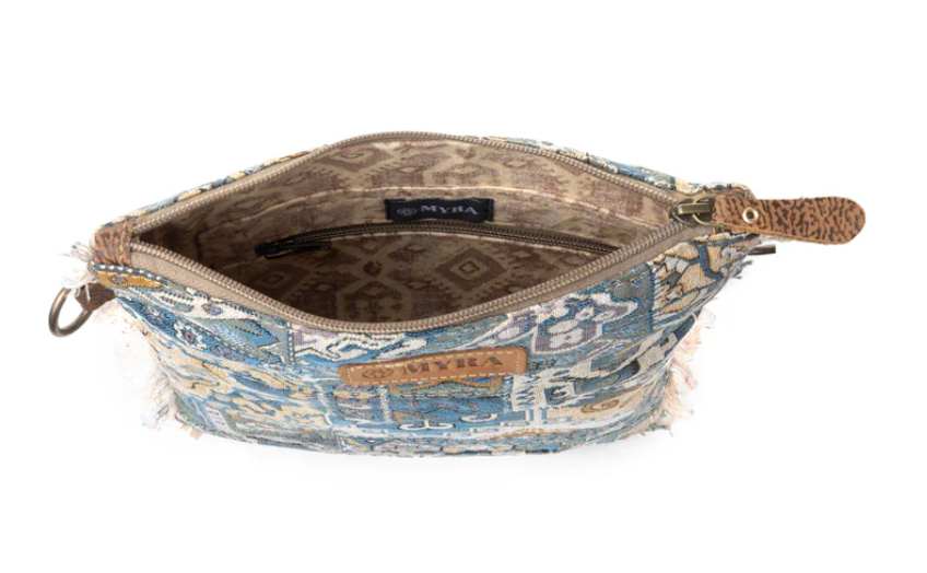 Myra | Loom Tapestry Vintage Crossbody Bag in Indigo *FINAL SALE*
