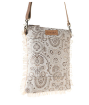 Myra | Loom Tapestry Vintage Crossbody Bag in Sage *FINAL SALE*