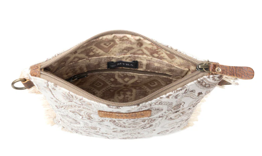 Myra | Loom Tapestry Vintage Crossbody Bag in Sage *FINAL SALE*