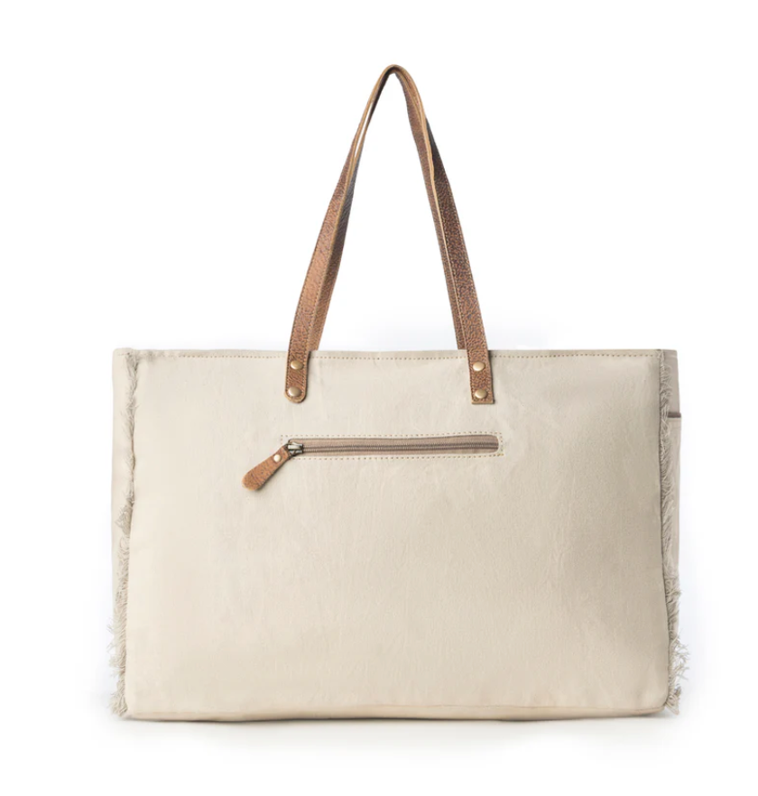 Myra | Wildmandala Weekender Bag in Ivory *FINAL SALE*