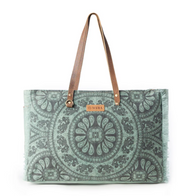 Myra | Wildmandala Weekender Bag in Green *FINAL SALE*