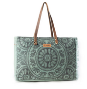 Myra | Wildmandala Weekender Bag in Green *FINAL SALE*