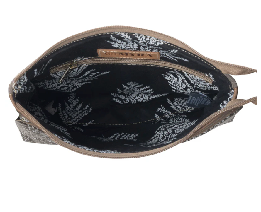 Myra | Wildprint Trail Vintage Crossbody Bag in Olive *FINAL SALE*