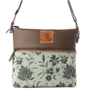 Myra | Wildprint Trail Vintage Crossbody Bag in Sage *FINAL SALE*
