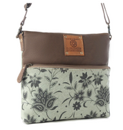 Myra | Wildprint Trail Vintage Crossbody Bag in Sage *FINAL SALE*