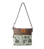 Myra | Wildprint Trail Vintage Crossbody Bag in Sage *FINAL SALE*