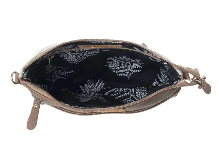 Myra | Wildprint Trail Vintage Crossbody Bag in Sage *FINAL SALE*