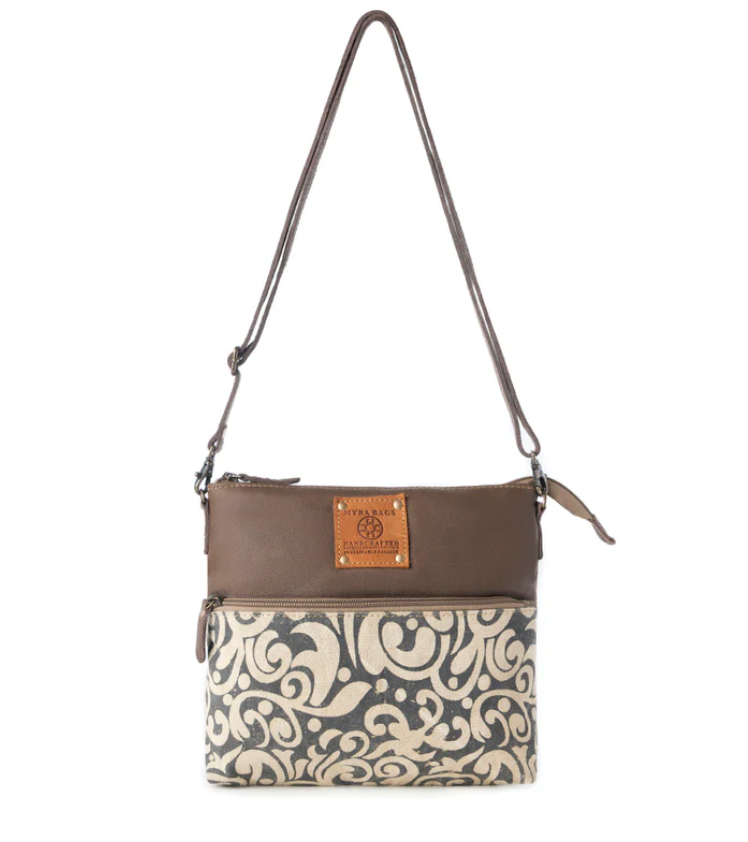 Myra | Wildprint Trail Vintage Crossbody Bag in Ivory *FINAL SALE*