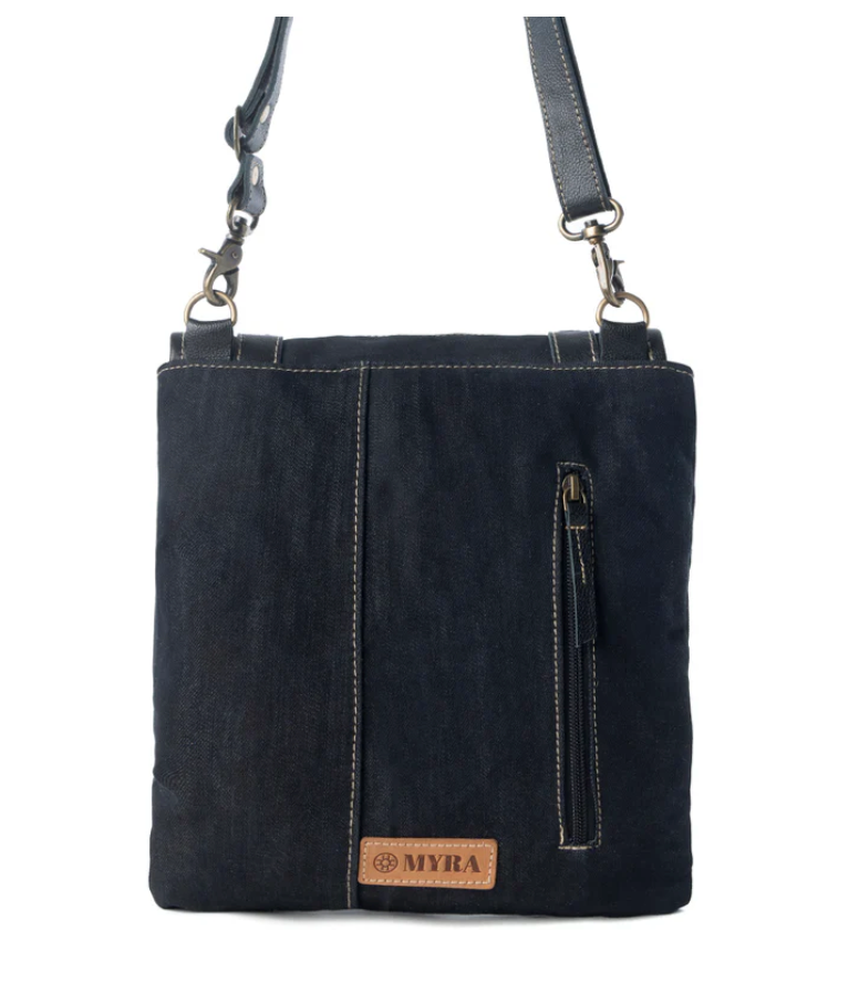 Myra | Dustrider Upcycled Canvas Vintage Style Concealed-Carry Bag in Black  *FINAL SALE*