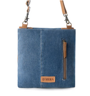 Myra | Dustrider Upcycled Canvas Vintage Style Concealed-Carry Bag in Denim Blue *FINAL SALE*