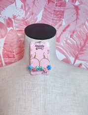 Colorful Ceramic Flower Drop Earrings in Multi *Final Sale*