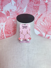 Colorful Ceramic Flower Drop Earrings in Pink *Final Sale*