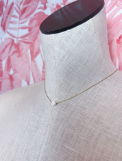 Pearl Accent Quatrefoil Statement Necklace in Gold*Final Sale*