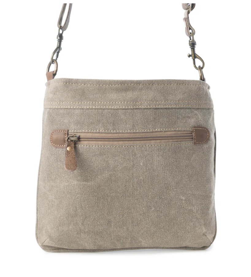 Myra |  Aztec Hide Western Crossbody Bag for Women in Olive with Hairon Detail *FINAL SALE*