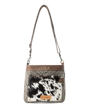 Myra |  Aztec Hide Western Crossbody Bag for Women in Olive with Hairon Detail *FINAL SALE*